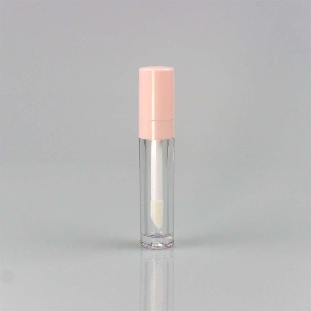 COSIDEA 30pcs Pink Empty 8ml 0.27oz PETG Lip Gloss Tubes with Big Doe Foot Wand，Lipgloss Containers，Concealer Tube Packing Container Bulk Wholesale