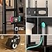 ONKRON Mobile TV Stand on Wheels for 32-75 Inch Screen, max Load 132 lbs, Height Adjustable TV Portable Stand, VESA 200x200-600x400, TV Cart Rolling TV Stand with Wheels and Shelf Black