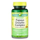 Spring Valley Papaya, Papaya Enzyme Complex, Chewable Tablets, Dietary Supplement, 180 Count