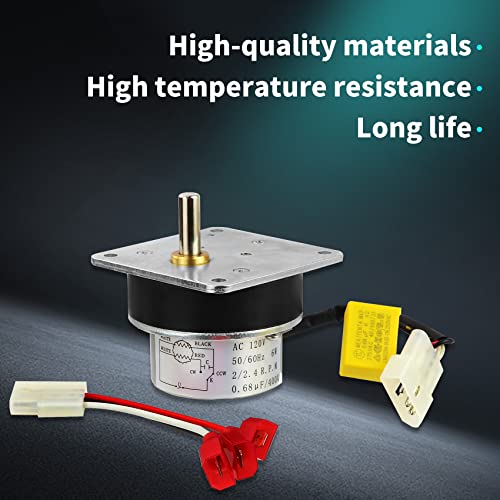 812-4421 Auger Feed Motor Replacement For Quadra-Fire Part 812-4421 & 812-4420，2.4Rpm 120V Auger Feed Motor Fits For Heatilator Cab50 Ps35 Ps50 7000-500 Ph，High Quality And More Robust #TOP5
