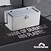 KinderSense® Cable Management Box - Cord Organizer with Child Proof Lock - Cord Hider to Conceal Wires,Power Strips from TV,Computer,Desk and Babies - 12 X 5.25 x 5.25 (Gray)