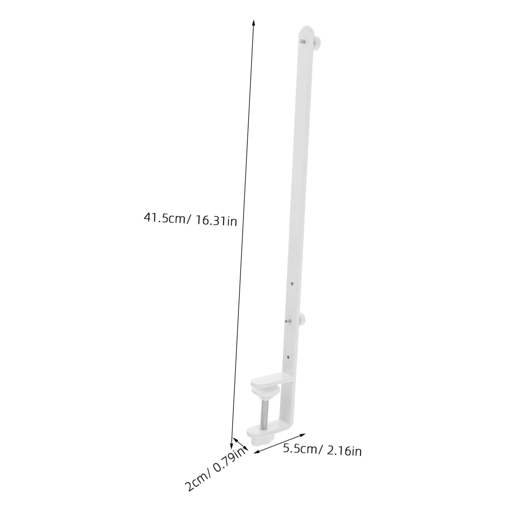 Gadpiparty Ergonomic Height Adjustable Desk Stand Brackets for Pegboard White Easy Mounting