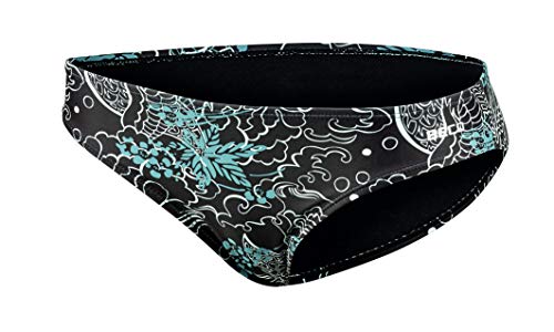 Beco Damen Mix It Höschen Badehose Bikini Hose Slip Kurz Mädchen für Strand, Meer und Schwimmbad, schwarz/Bunt, 38