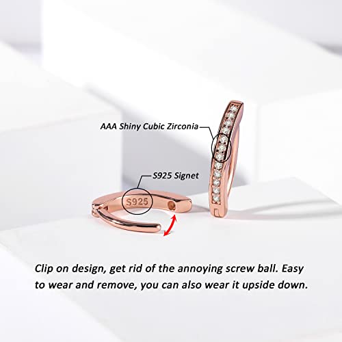 Punktracker 14G Belly Button Rings S925 Sterling Silver Diamond Cz Belly Navel Rings For Women Curved Barbell Piercing Belly Button Piercing Jewelry #TOP2