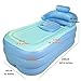 Hiram Bañera Hinchable de PVC Bañera Portátil 160 X 82 X 72CM...
