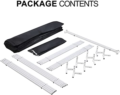 Ipower 96"X48"X78" Hydroponic Water-Resistant Grow Tent With Removable Floor Tray For Indoor Seedling Plant Growing 4'X8', Black And Silver #TOP5