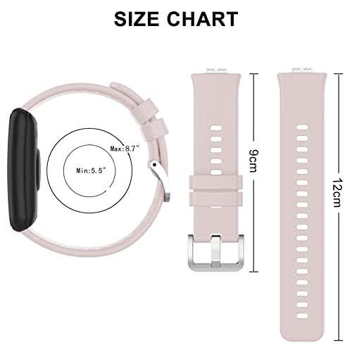 Wownadu Straps Compatible for HUAWEI WATCH FIT Strap Replacement for Women Men Silicone Sports WristBand Sakura Pink Smart Watch Accessories,(No Watch) - Image 3