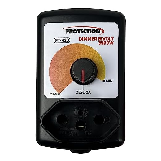 Dimmer Eletrônico Controlador 3500w Bivolt Com Dissipador