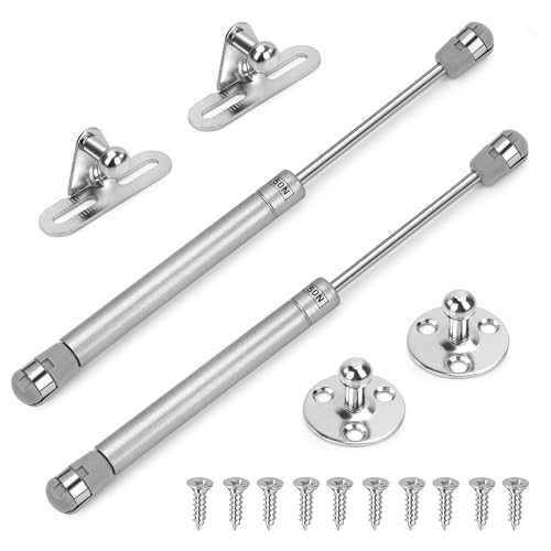Verin a Gaz, 2 Pcs Verin Hydraulique, 50N/5 kg Verin Meuble Ressort Amortisseurs à Gaz, Ressort Charnières de Coffre à Jouets pour Levage de Porte Armoire...