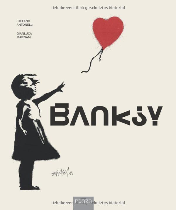 Banksy - The Art of the Street in a big coffee table book: A unique timeline of his works by authors Stefano Antonelli and Gianluca Marziani.