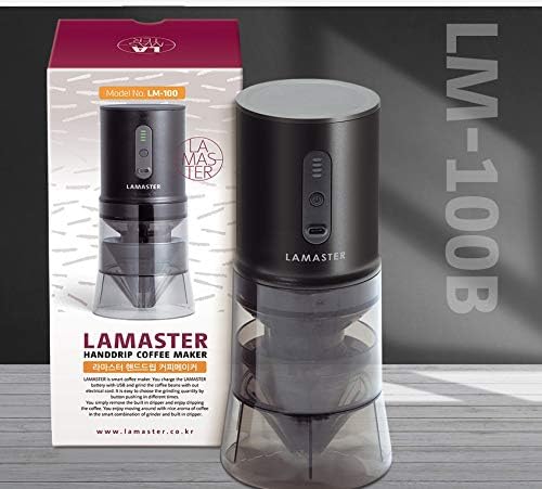 Miniatura 9 de Molinillo de café automático portátil 4 en 1, máquina de café para cafetera, vaso de goteo de mano, juego para acampar al aire libre (blanco)