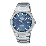 Casio Edifice - Orologio Da Polso Da Uomo Al Quarzo Casual Bracciale E Cassa In Acciaio Inox Di Colore Grigio Quadrante Analogico Blu - EFR-S108D-2AVUEF
