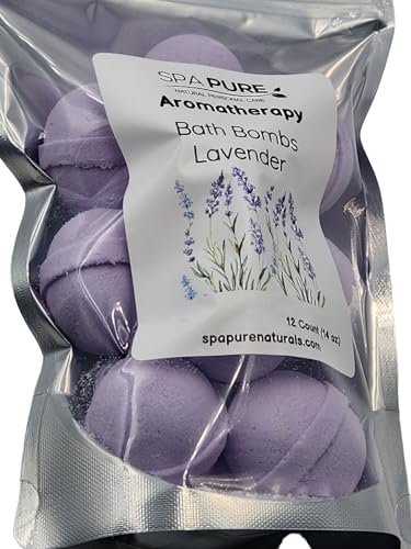 Spa Pure Comforting Coconut Milk Bath Bombs, USA Made with Shea Butter, for a Luxurious at Home Spa Bath (10 Count) Pack of 1 (Bubble Gum), White