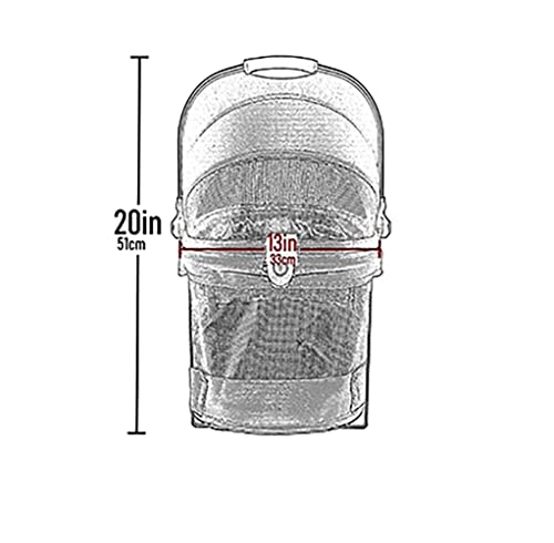 Pet Gear View 360 Pet Safety Carrier & Autositz für kleine Hunde und Katzen Drucktasten-Eingang