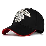 Kuletieas Cap Sons of Anarchy Stickerei Patch Reaper Crew Visier Mann Baseball Cap Punk Black Motorrad Caps B