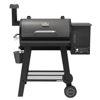 Oakford 715 Wood Pellet Grill with 715 SQ In Cooking Area, Steel Wire Grates, I-Site View Indicator, Heavy Duty Pellet Smoker Grill with Bluetooth Connectivity - 910-0508