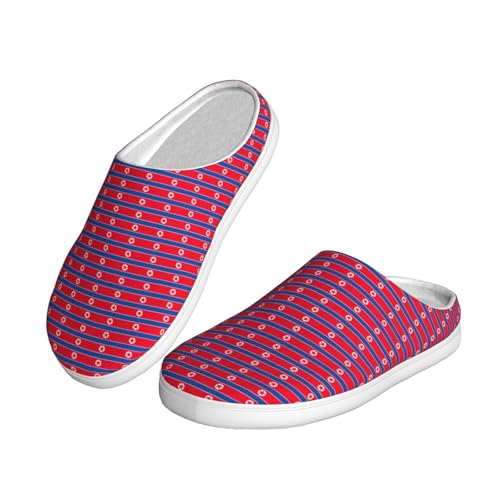 Chaussons drapeau coréen lavables et mixtes avec semelle TPR résistante - 2
