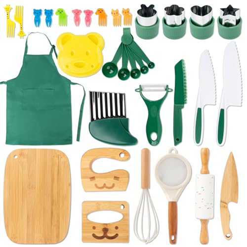 20 Pcs Kids Safe Knife Set for Real Cookin - image 1