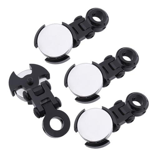 Hobbypark Aluminum Alloy Magnetic Stealth Invisible Body Post Mounts Black for 1/10 RC Rock Crawler Drift Touring Car (Set of 4)