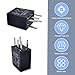 Tesnaao 2 PCS Automotive Fuel Pump Relay, 12V Direct Plug Power Relay, 0.98