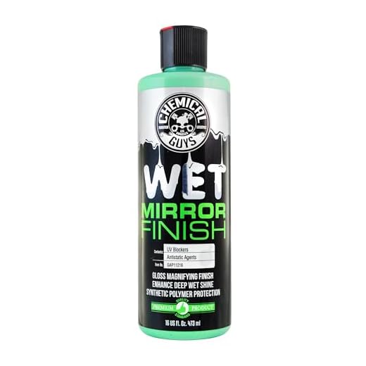 Chemical Guys Wet Mirror Finish High Gloss Glaze - Reflective Shine Enhancer & Car Paint Glaze for Trucks, SUVs, Motorcycles, and RVs - Safe for Clear Coat, Chrome, and Paintwork, 16 oz