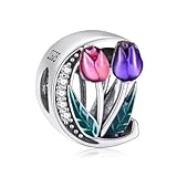 CAIYIRUIC Abalorio de letra del alfabeto de la A a la Z compatible con pulseras Pandora, collares de plata de ley 925 con circonita cúbica, colgantes para mujer, Plata de ley Plata, Circonita cúbica