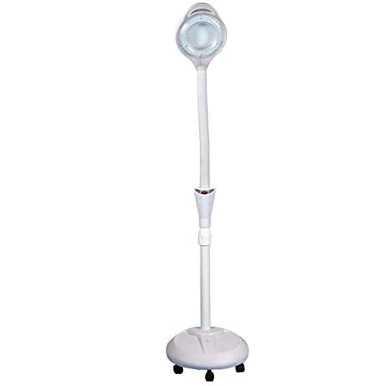 Aioneer Led Floor Standing Magnifying Lamp, Floor Cold Light Magnifier, Flexible Height Adjustable Gooseneck Standing Cold Light For Reading Salon Beauty Manicure Tattoo Salon Sp