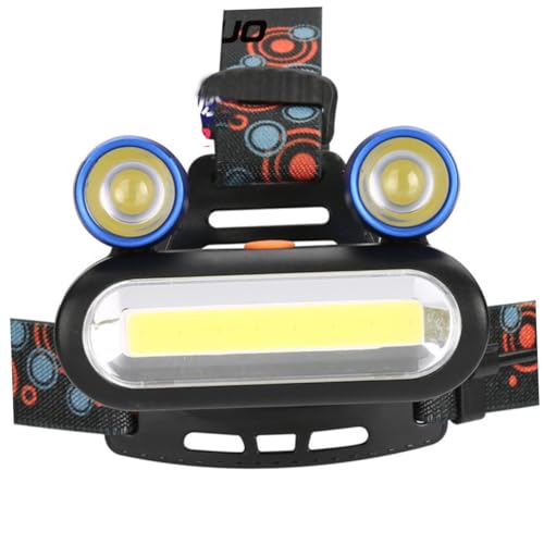 Linterna frontal USB para acampadas y reparaciones de coche con luz LED potente nocturna