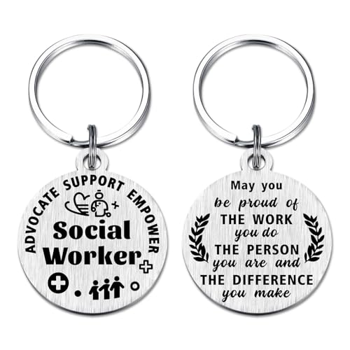 DGXMD Social Worker Gifts for Men Women - Engraved Metal