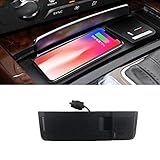 ★ Einfach zu installieren wuwenjun 15W Fast Car QI Ladegerät für kabelloses Ladegerät für Audi A4 B8 2008-2016 A5 S5 / Q5 8R 2010-2017 / A4 allroad