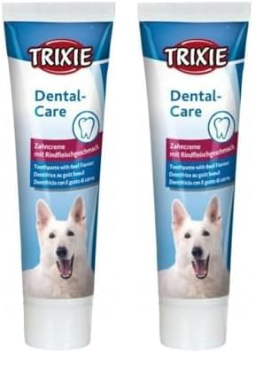 Trixie 2545 Zahncreme mit Fleischgeschmack, Hund, 100 g (2er Pack)