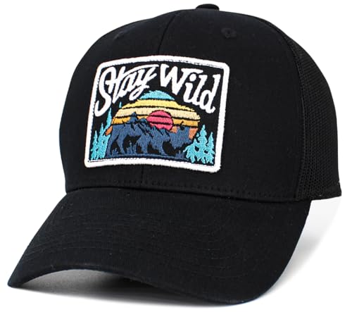 Image of KBETHOS Men's Women's Explore The Outdoors Mountains Scenery Unisex Trucker Baseball Cap