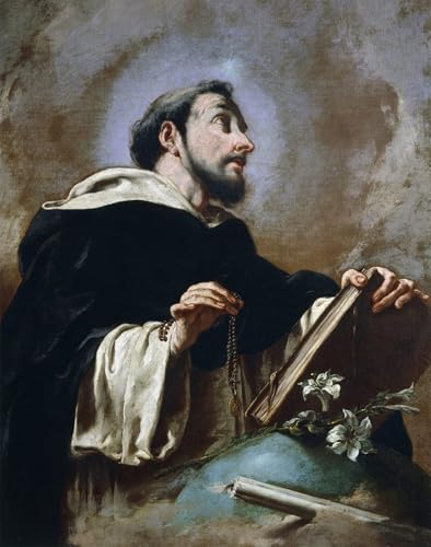 Arte en lienzo San Domenico por Battista Pittoni alta resolución para decoración institucional