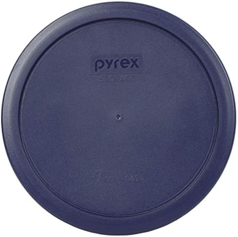 Pyrex 7402-PC Dark Blue 6/7 Cup Round Plastic Food Storage Lid, Made in USA