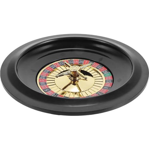 Comodo trasporto: la piccola ruota della roulette è piccola e leggera per un facile trasporto. Ha l'aspetto di una ciotola ed è ideale per sale da gioco, società di noleggio di casinò e appassionati di roulette.