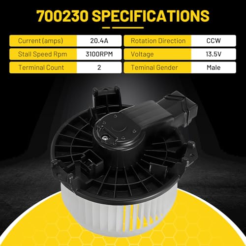 Image of 700230 HVAC Blower Motor Fit for Pontiac Vibe 2009-2010 | for Scion tC 2011-2016 xB 2008-2015, for Toyota Corolla 2009-2019 Matrix 2009-2014 RAV4 2006-2018 Replacement Part 94767137