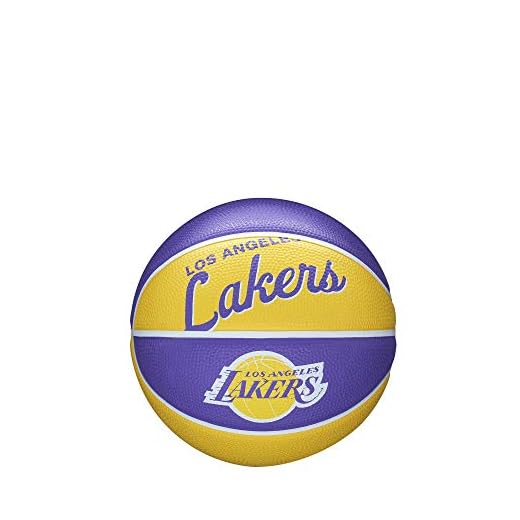 WILSON NBA Team Retro Mini Basketball - Los Angeles Lakers