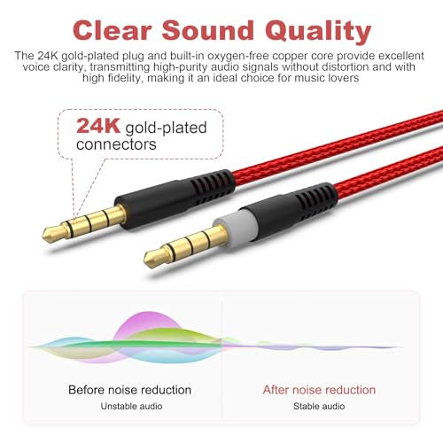 Cable auxiliar de 2 metros para headset gaming miniatura 5