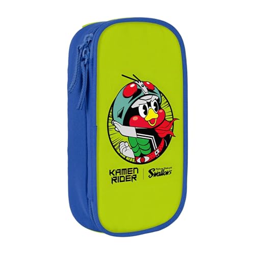 東京ヤクルトスワローズ ペンケース 筆箱 筆入れ 大容量 文具収納 ペン袋 男の子 女の子 社会人 小学生 中学生 高校生用 入学祝い Blue