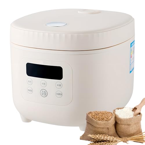 Low Sugar Rice Cooker, 3L Portable Slow Cooker & Steamer with 5 Cooking Modes, 24-Hour Timer, Overheating Protection, Non-stick Coating, for 4-5 People