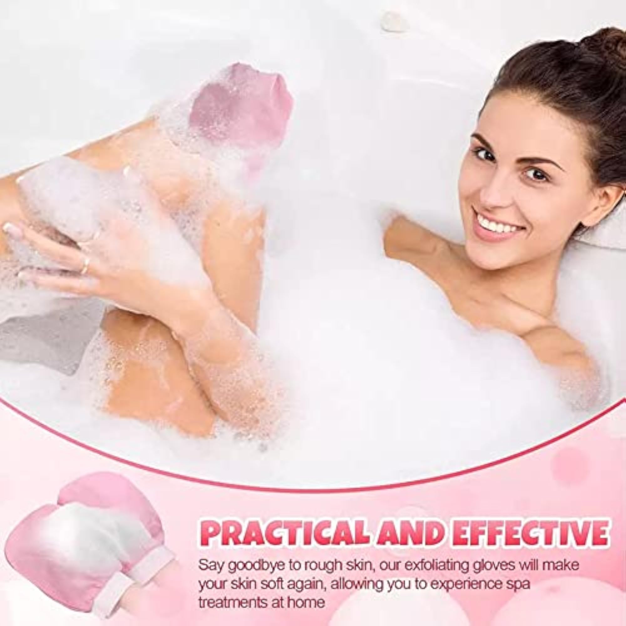 Dead Skin Remover Bath Glove for Body Exfoliation