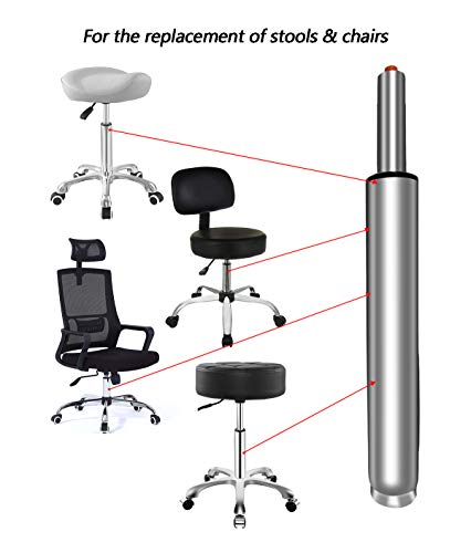 14" To 22" Long Adjustable Gas Lift Cylinder Tube For Office Chair Stool Replacement Parts,Heavy Duty Hydraulic Pneumatic Cylinder Shock Piston (8"Stroke) #TOP2