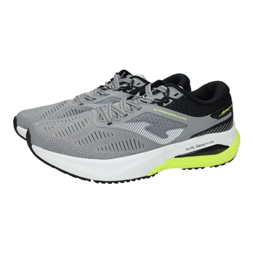 Chaussures de sport Joma RHISPS2412 pour homme gris et vert fluo avec semelle caoutchouc
