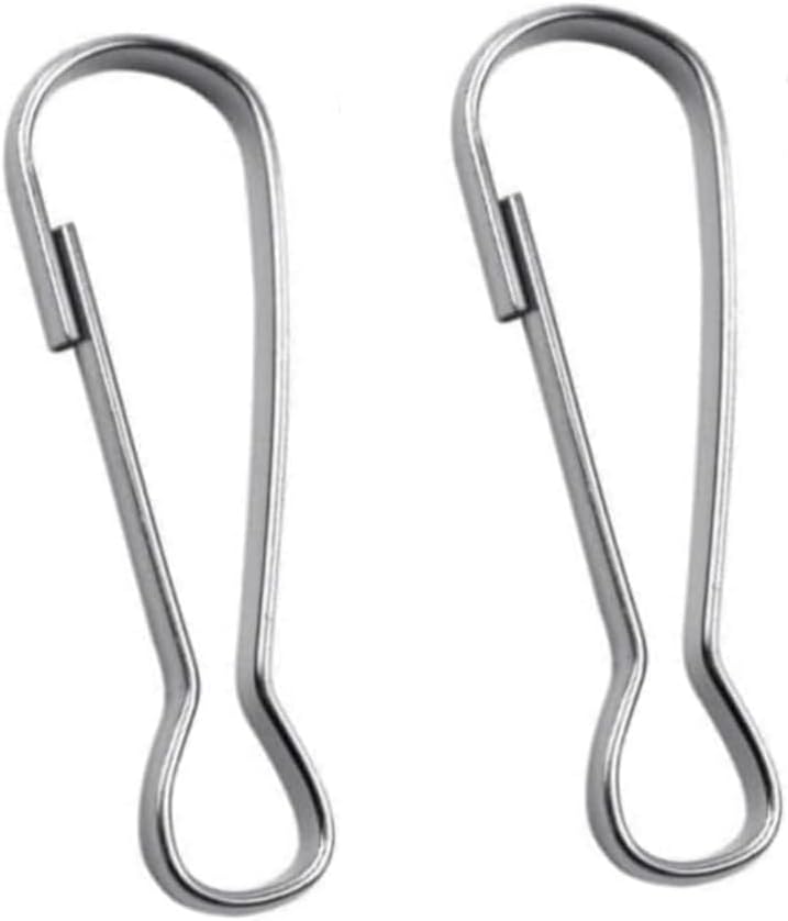 Stainless Steel Lanyard Snap Hooks 1"(25mm) 200pcs, Rust-Proof Spring Hooks Purse Clip for Lanyard Clasp Zipper Pull ID Card Name Tag Badges Key Chain Keyring DIY Craft