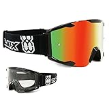 - Der Rahmen dieser MX-Brille ist doppelt lackiert, sehr flexibel und ist mit drei Lagen Schaumstoff für besten Schweißabtransport ausgestattet.