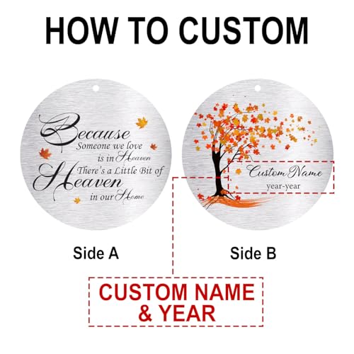 Image of Personalized 30 inch Memorial Wind Chimes for Outside, Bereavement Gift in Remembrance of a Loved One, Sympathy Gift for Loss of Mother Father Husband, Garden Patio Decor
