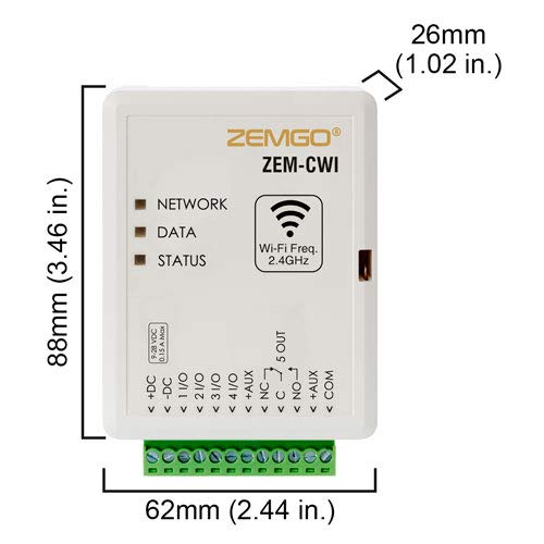 Zemgo Fpc-8484 Smart Mobile Wifi Controller Access Control, Android + Apple App, Web Browser + Smartphone Remote Viewing, Electric Automatic Door Opener + Closer 440Lbs Outswing Door + Built Receiver #TOP1