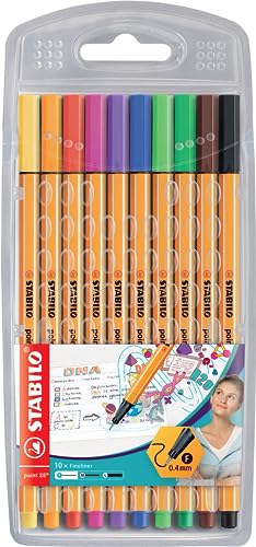 STABILO - Fineliner - point 88-10er Pack - Sonderfarben