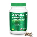 Organika Beef Liver Plus Choline- Sourced from Grass-Fed + Finished Cattle, Pasture Raised, High in Vitamins and Minerals, Supports Liver Function, Energy Levels, and Immunity- 90caps