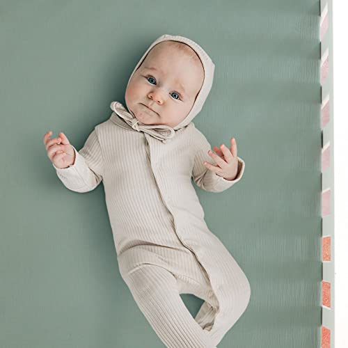 Image of GRSSDER 100% Cotton Muslin Crib Sheet 2 Pack - Breathable & Ultra-Soft Fitted Crib Sheets for Standard Baby & Toddler Mattresses, 52 inchx28 inch with 9 inch Deep Pocket, Snug Fit All-Around Elastic
